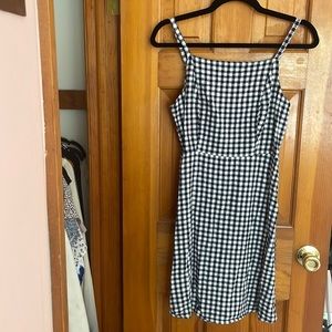 Checkered print dress
